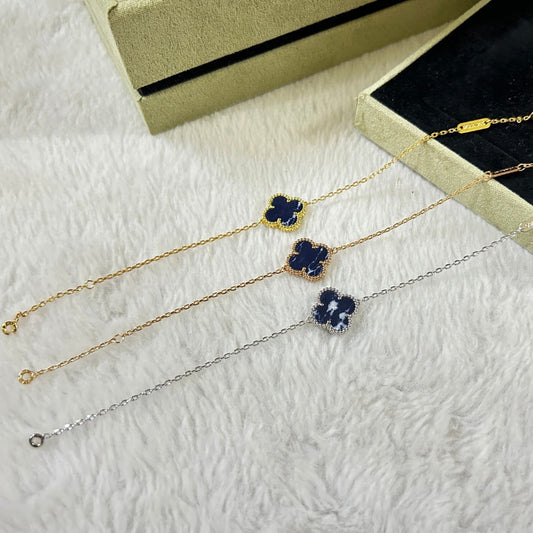 [⭐Lioran]CLOVER 1 MOTIF PIETERSITE BRACELET