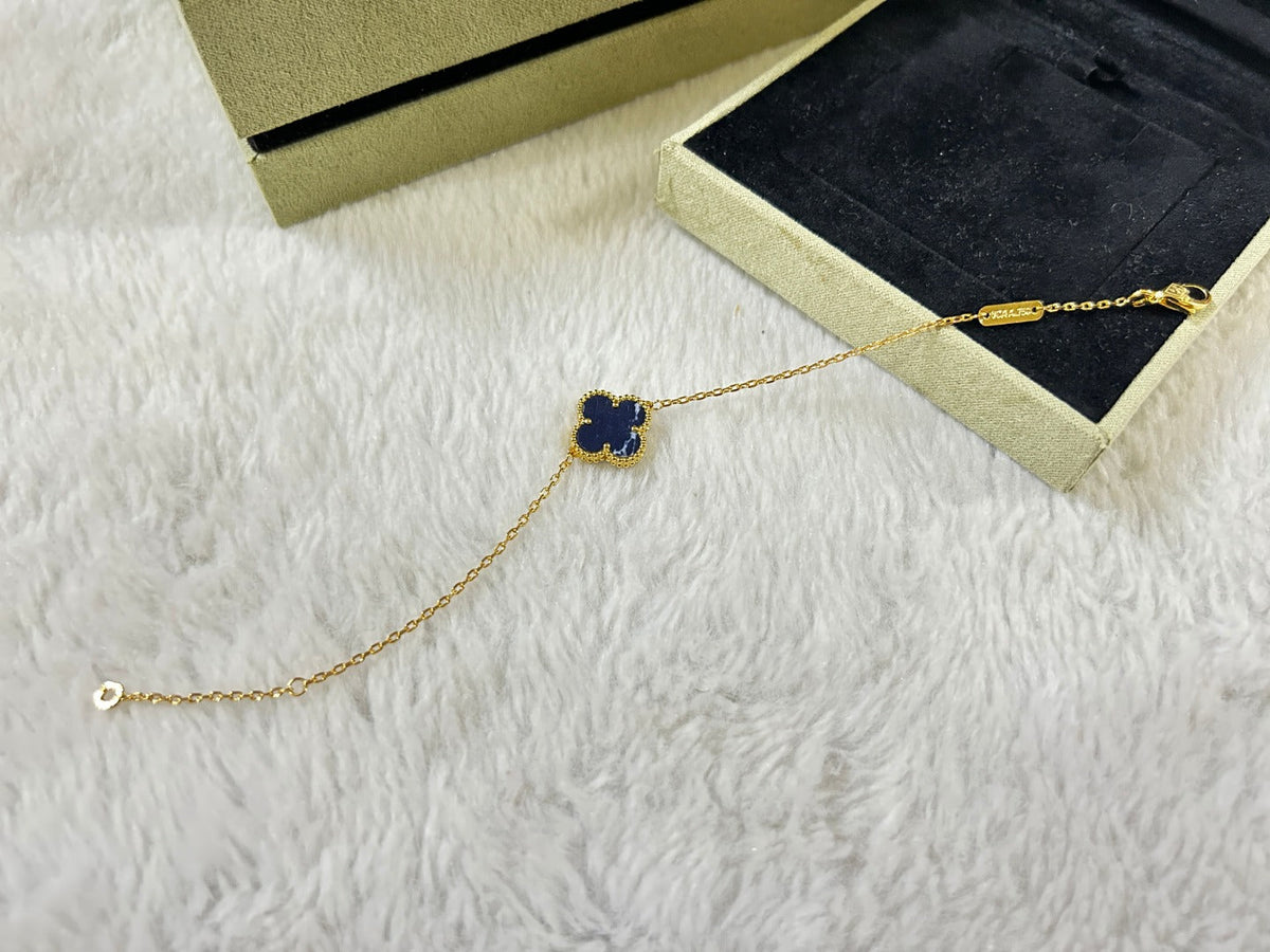 [⭐Lioran]CLOVER 1 MOTIF PIETERSITE BRACELET