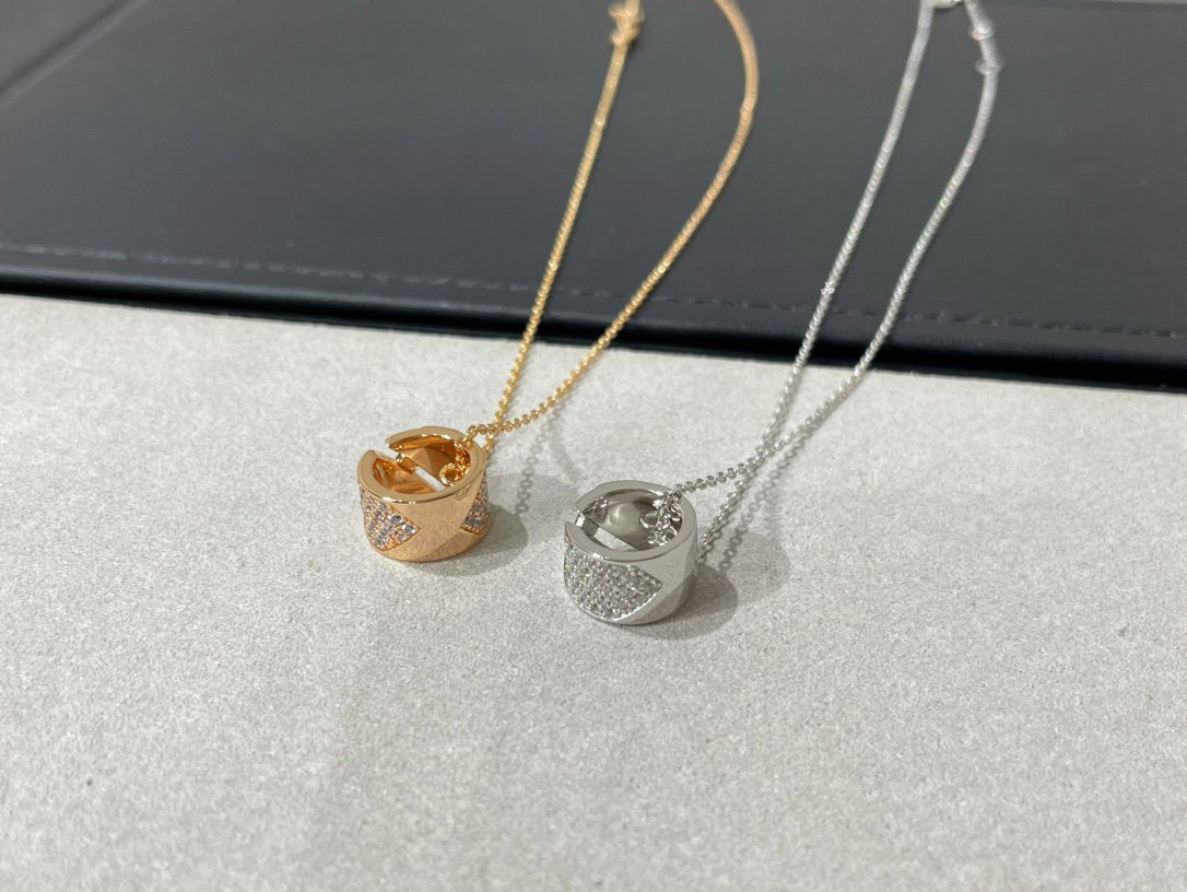 [⭐Lioran]LIENS EVIDENCE DIAMOND PAVED NECKLACE