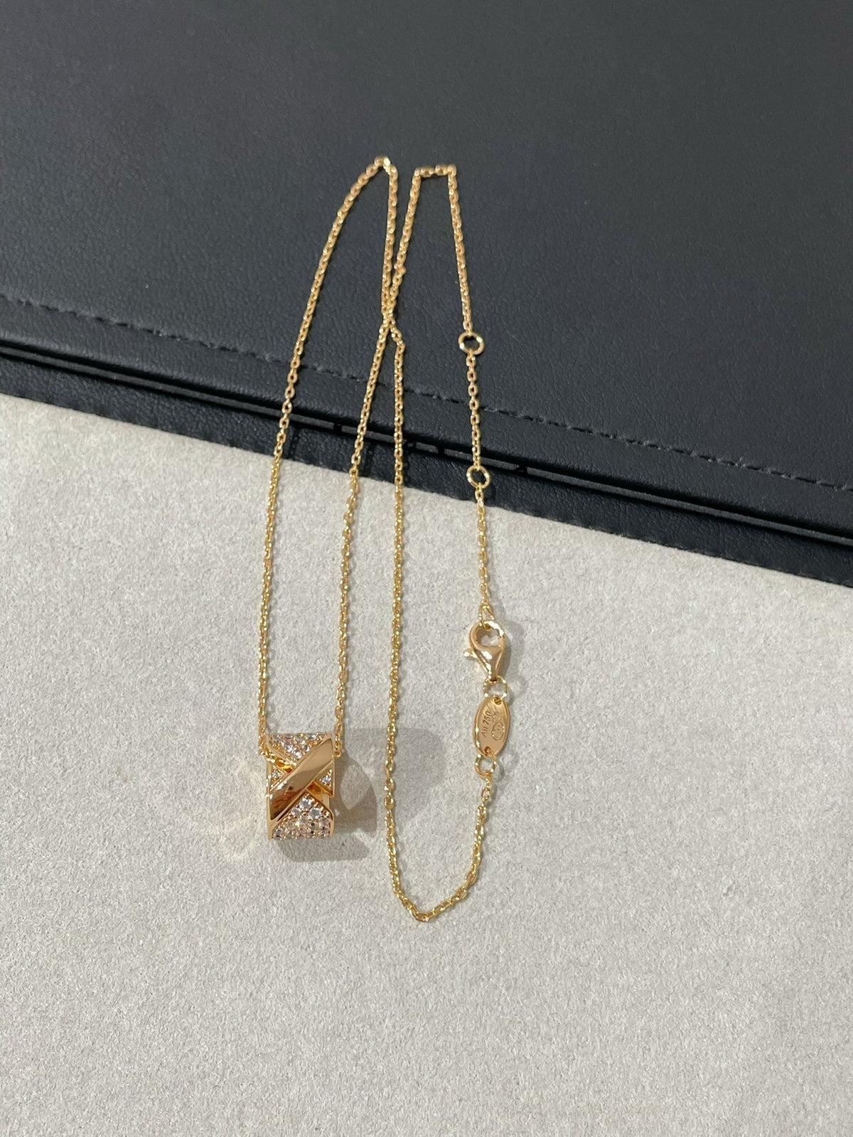 [⭐Lioran]LIENS EVIDENCE DIAMOND PAVED NECKLACE