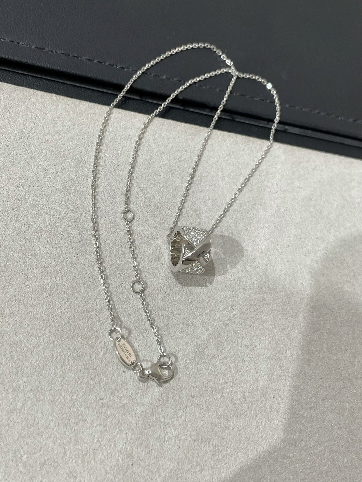 [⭐Lioran]LIENS EVIDENCE DIAMOND PAVED NECKLACE
