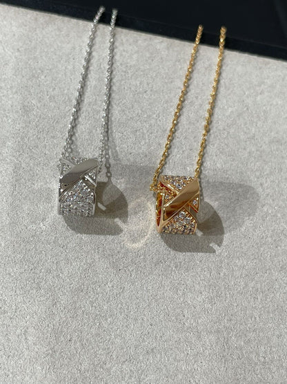 [⭐Lioran]LIENS EVIDENCE DIAMOND PAVED NECKLACE