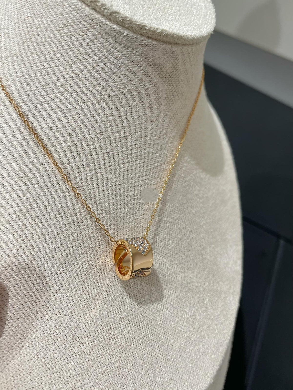 [⭐Lioran]LIENS EVIDENCE DIAMOND PAVED NECKLACE