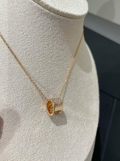 [⭐Lioran]LIENS EVIDENCE DIAMOND PAVED NECKLACE