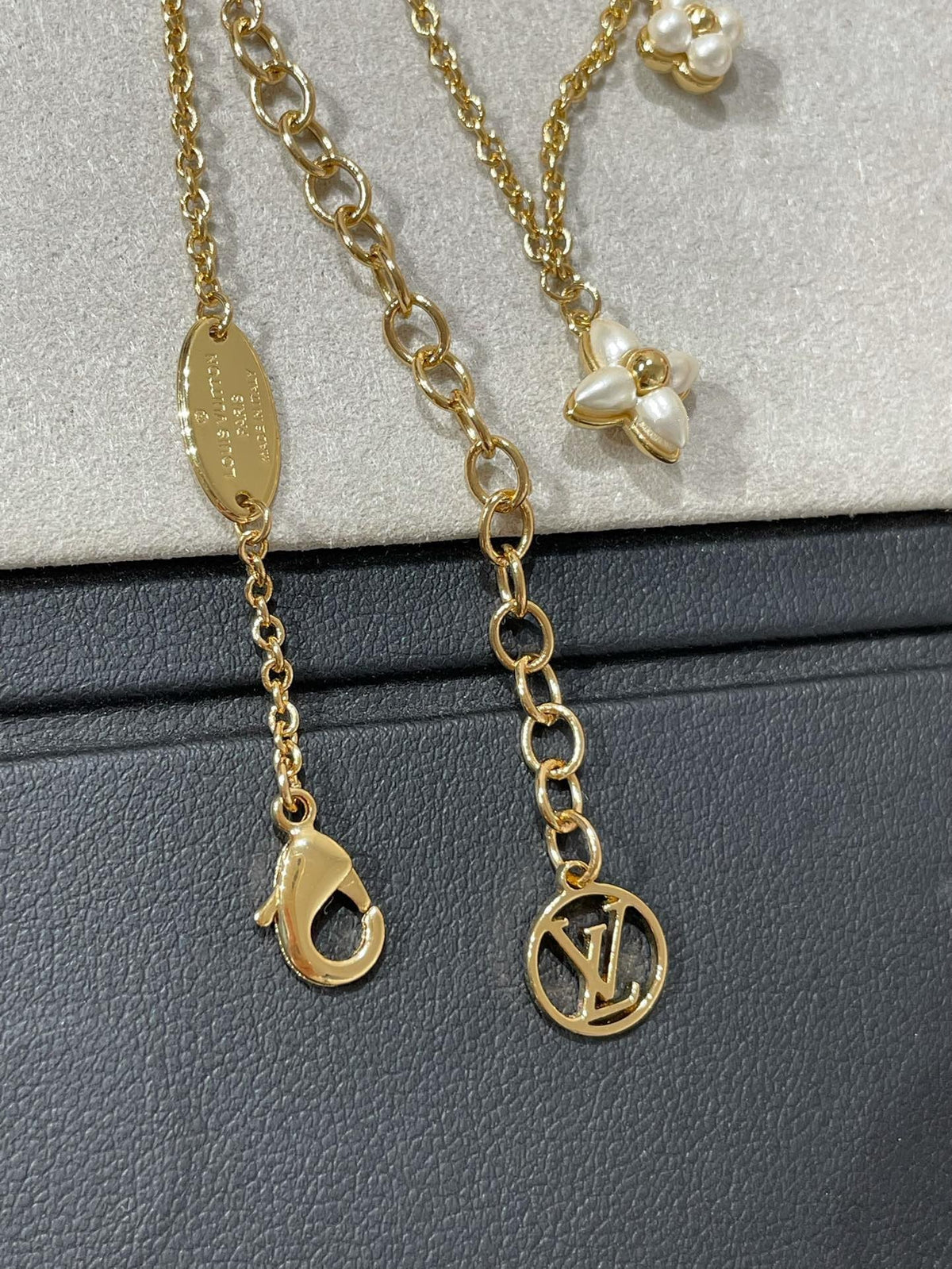 [⭐Lioran]FLOWERGRAM GOLD MOP DOUBLE ROW NECKLACE