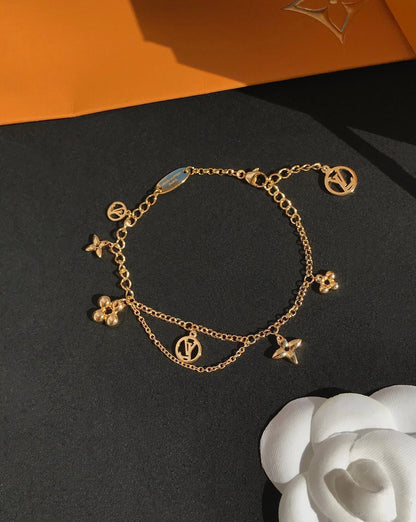 [⭐Lioran]BLOOMING PINK GOLD MOP BRACELET