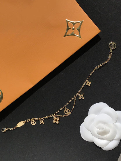 [⭐Lioran]BLOOMING PINK GOLD MOP BRACELET