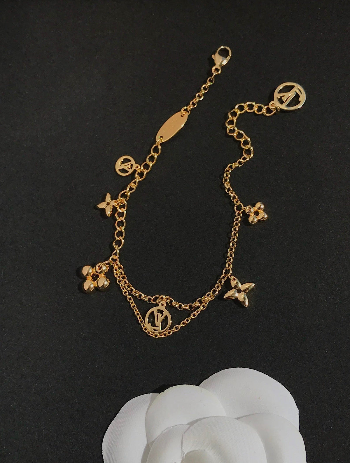 [⭐Lioran]BLOOMING PINK GOLD MOP BRACELET