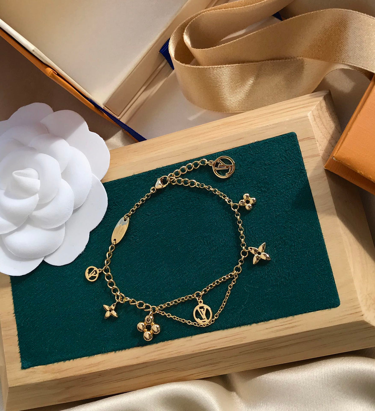 [⭐Lioran]BLOOMING PINK GOLD MOP BRACELET