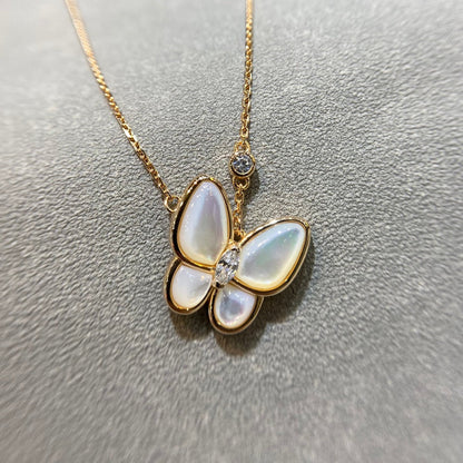 [⭐Lioran]BUTTERFLY MOP DIAMOND NECKLACE