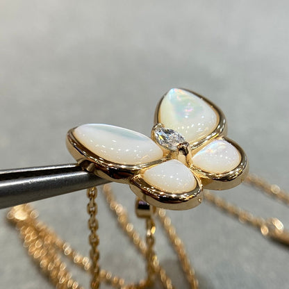 [⭐Lioran]BUTTERFLY MOP DIAMOND NECKLACE