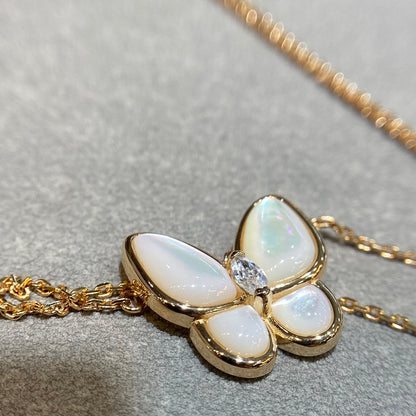 [⭐Lioran]BUTTERFLY MOP DIAMOND NECKLACE