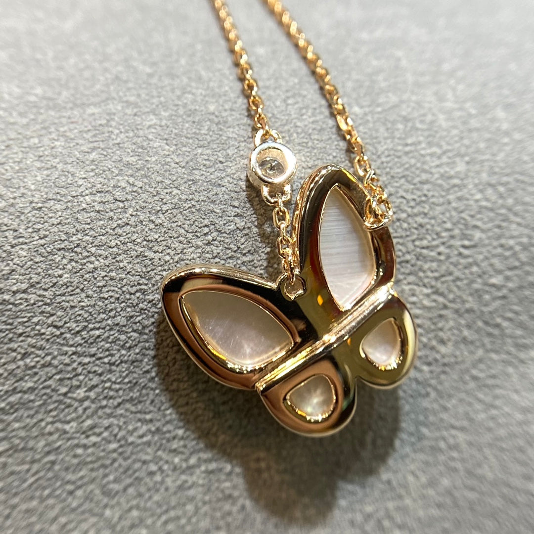 [⭐Lioran]BUTTERFLY MOP DIAMOND NECKLACE