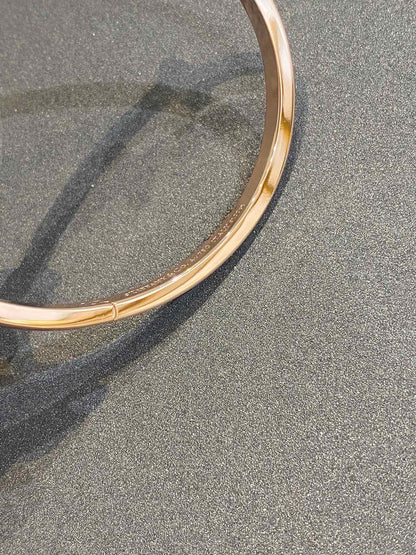 [Lioran]NARROW T1 HINGED BANGLE DIAMOND PINK GOLD