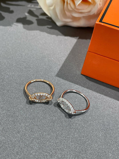 [⭐Lioran]RONDE SMALL DIAMOND RING