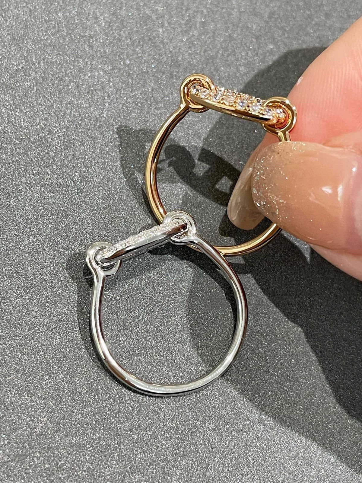[⭐Lioran]RONDE SMALL DIAMOND RING