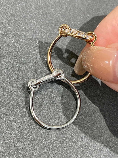 [⭐Lioran]RONDE SMALL DIAMOND RING