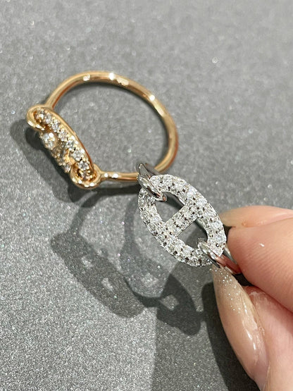 [⭐Lioran]RONDE SMALL DIAMOND RING