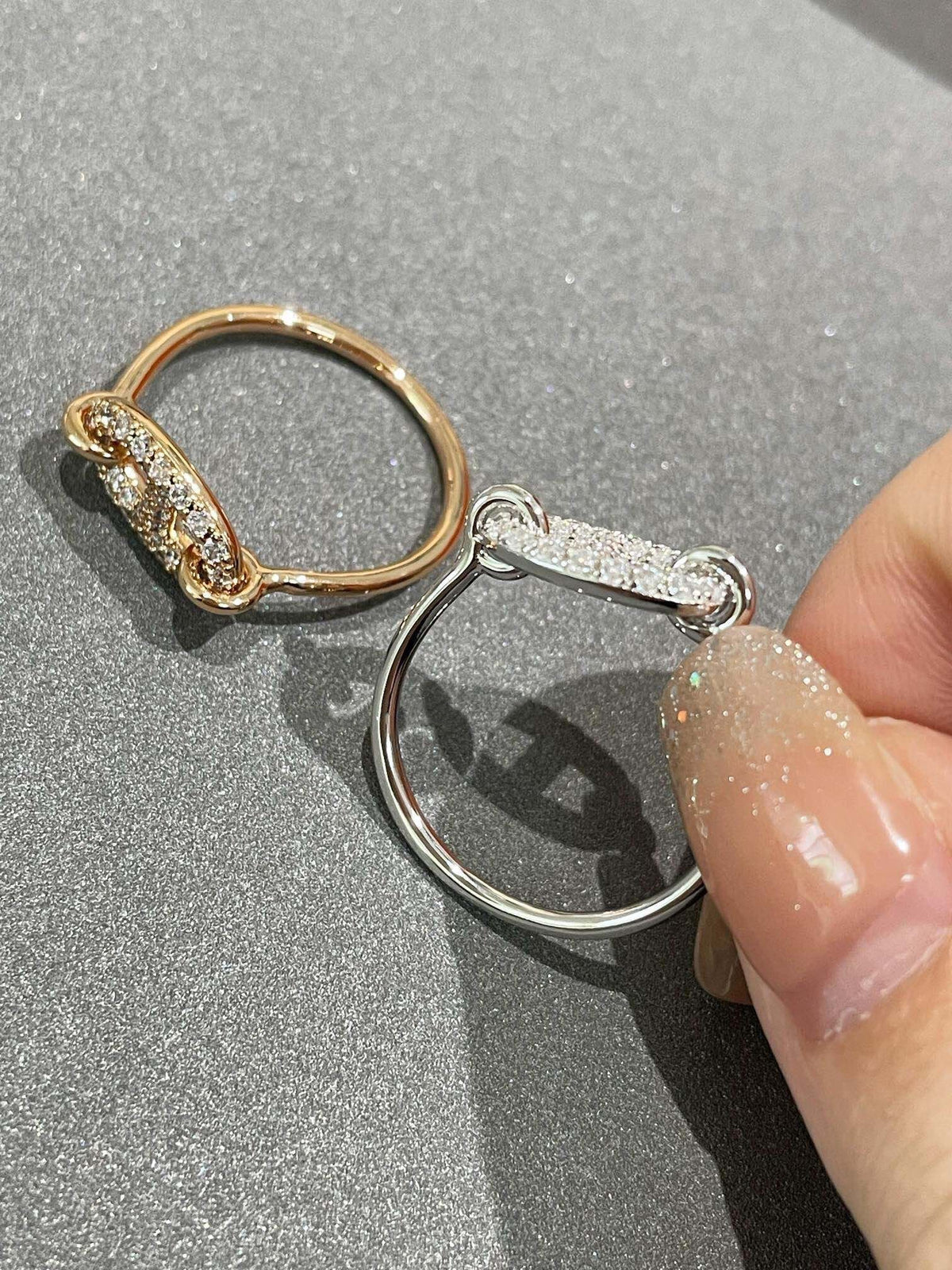 [⭐Lioran]RONDE SMALL DIAMOND RING