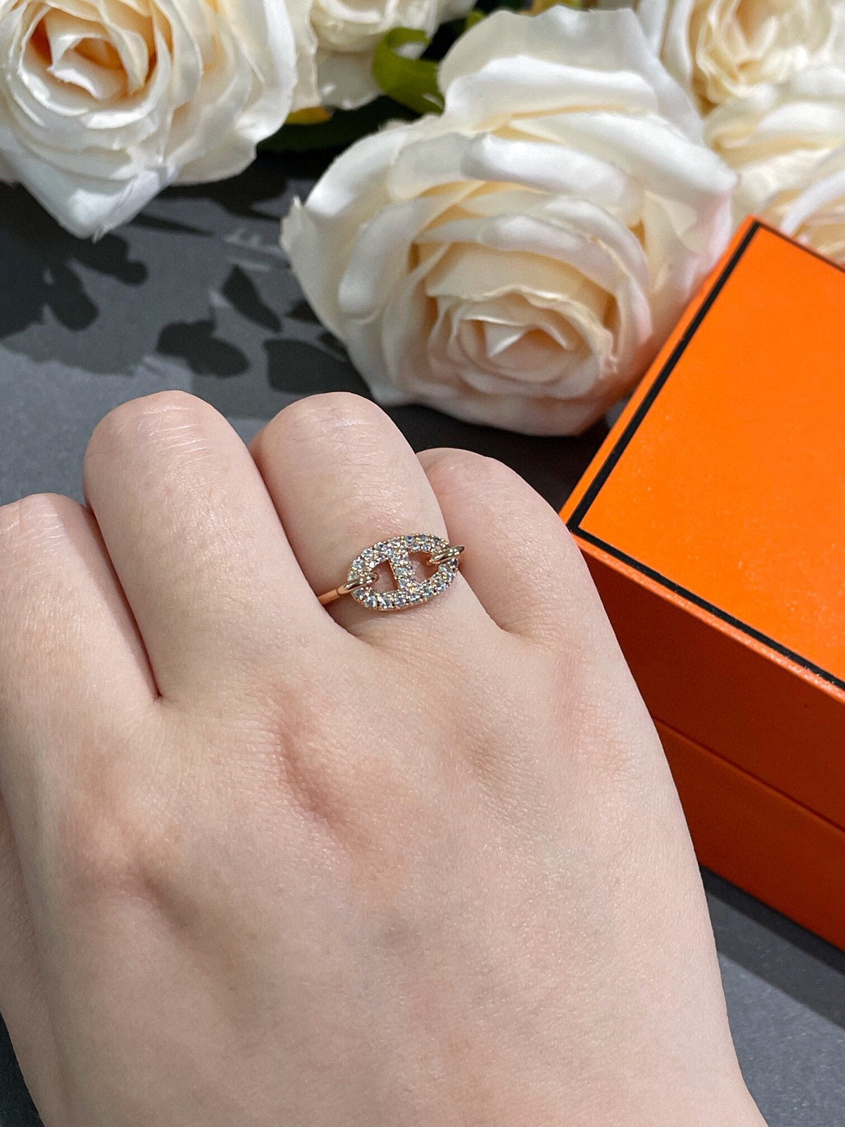 [⭐Lioran]RONDE SMALL DIAMOND RING