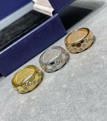 [⭐Lioran]BEE LOVE DIAMOND LARGE RING