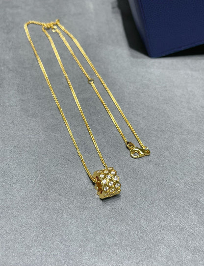 [⭐Lioran]BEE LOVE DIAMOND PAVED 3 ROW NECKLACE