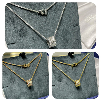 [⭐Lioran]BEE LOVE DIAMOND PAVED 3 ROW NECKLACE