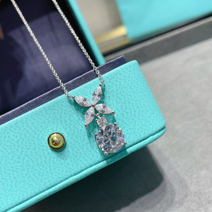 [Lioran]VICTORIA PENDANT SILVER DIAMOND NECKLACE