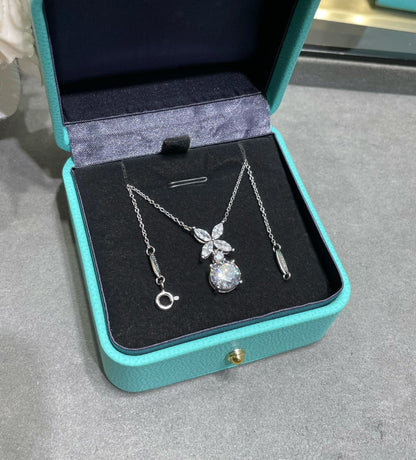 [Lioran]VICTORIA PENDANT SILVER DIAMOND NECKLACE