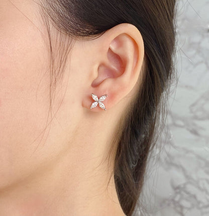 [Lioran]VICTORIA SILVER DIAMOND STUD MINI EARRINGS