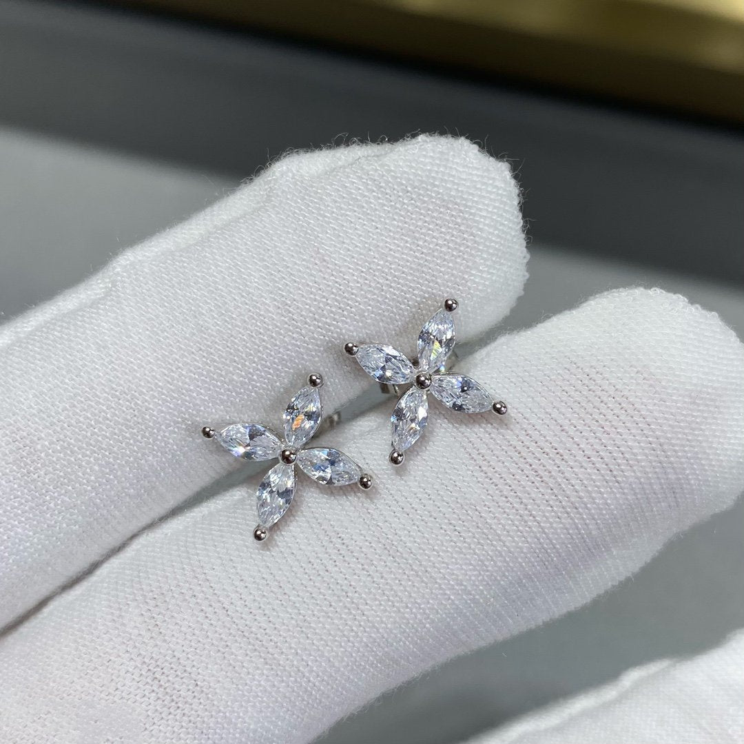 [Lioran]VICTORIA SILVER DIAMOND STUD MINI EARRINGS