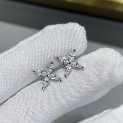 [Lioran]VICTORIA SILVER DIAMOND STUD MINI EARRINGS