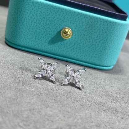 [Lioran]VICTORIA SILVER DIAMOND STUD MINI EARRINGS