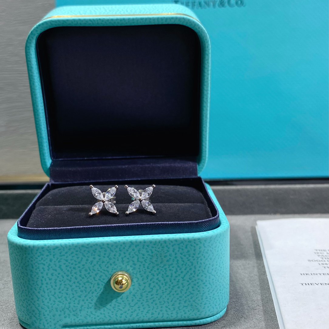 [Lioran]VICTORIA SILVER DIAMOND STUD MINI EARRINGS