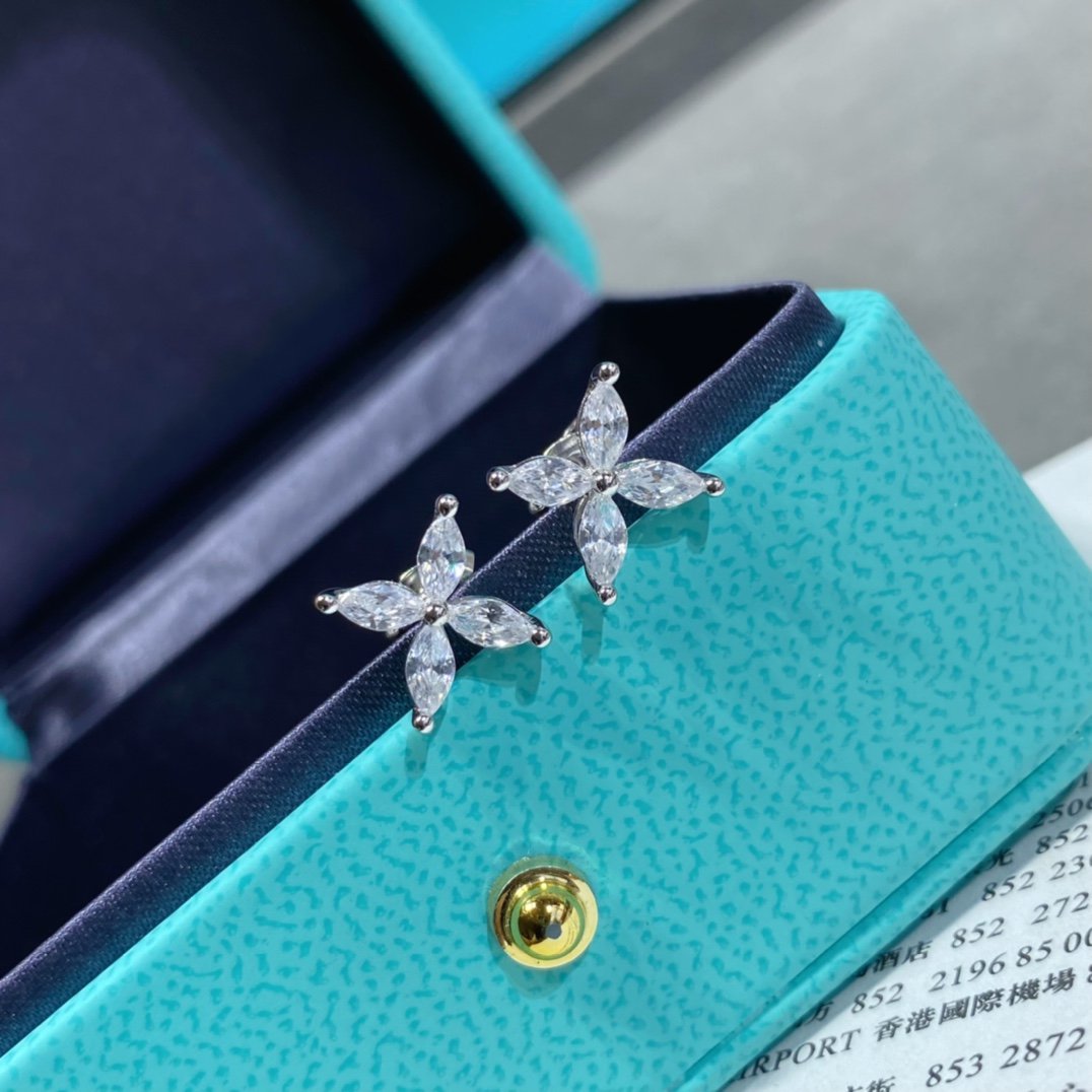 [Lioran]VICTORIA SILVER DIAMOND STUD MINI EARRINGS