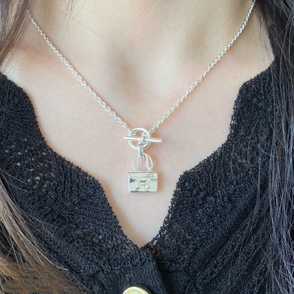 [⭐Lioran]CONSTANCE PEDANT SILVER NECKLACE