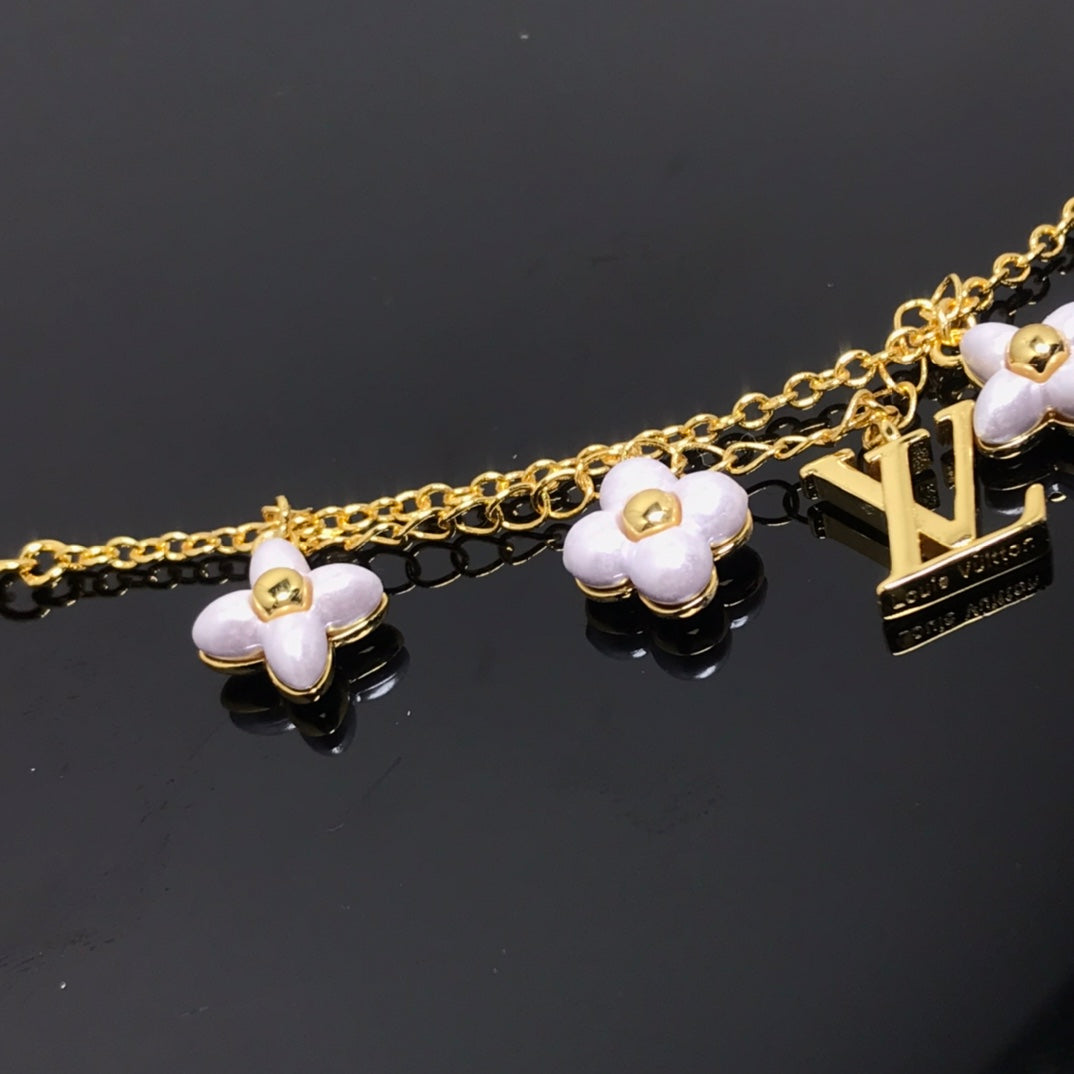 [⭐Lioran]LOGO 6 MOTIF STAR AND SUN GOLD BRACELET