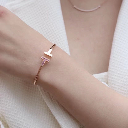 [Lioran]T PINK GOLD PINK DIAMOND BRACELET
