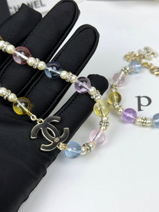 [⭐Lioran]26C New Spring Collection Colorful Transparent Resin Necklace