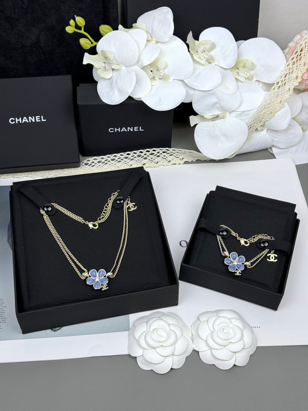[⭐Lioran]VOLTE New Blue Floral Double-Layer Bracelet