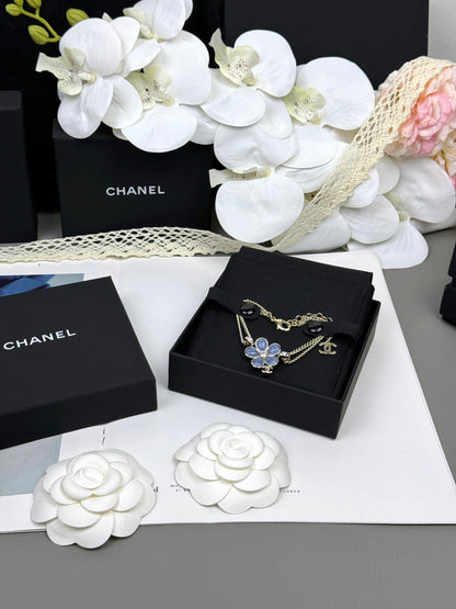 [⭐Lioran]VOLTE New Blue Floral Double-Layer Bracelet