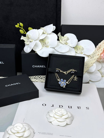 [⭐Lioran]VOLTE New Blue Floral Double-Layer Bracelet