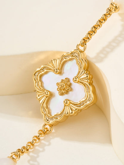 [⭐Lioran]B.C.L ENAMELED Three-Flower Bracelet（Trumpet)
