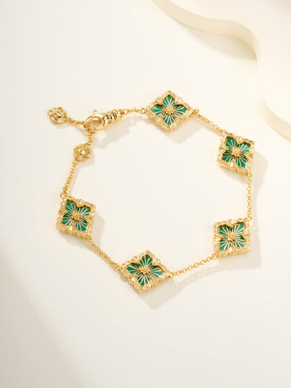 [⭐Lioran]B.C.L ENAMELED Five-Flower Bracelet（Various Colors)