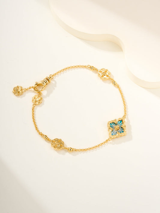 [⭐Lioran]B.C.L ENAMELED One-Flower Bracelet（Various Colors)