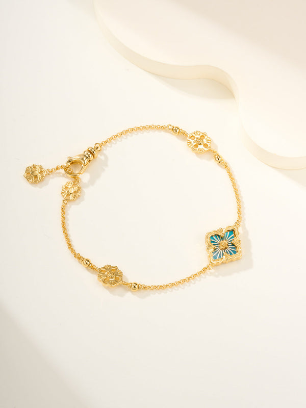 [⭐Lioran]B.C.L ENAMELED One-Flower Bracelet（Various Colors)