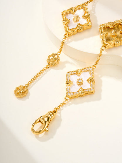 [⭐Lioran]B.C.L ENAMELED Five-Flower Bracelet（Various Colors) BIG SIZE