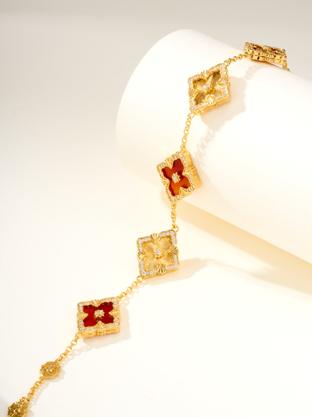 [⭐Lioran]B.C.L ENAMELED Five-Flower Bracelet（Various Colors) BIG SIZE