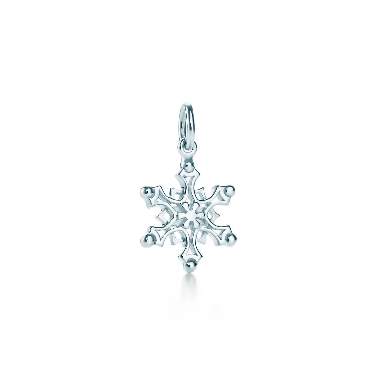 [Lioran]STERLING SILVER SNOWFLAKE PENDANT NECKLACE