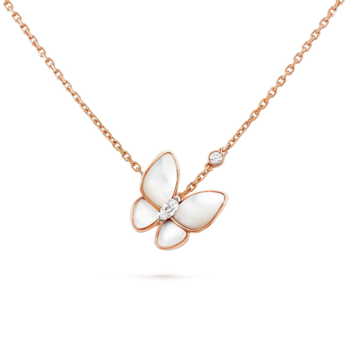 [⭐Lioran]BUTTERFLY MOP DIAMOND NECKLACE